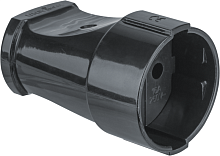 Розетка 61 717 NCA-SK01-10A-X-BL переносная без заземл. черн. Navigator 61717