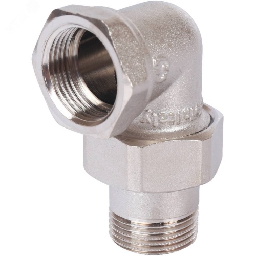 Сгон разъемный ВН 3/4' угловой (американка), никелированный | код SFT-0059-000034 | STOUT