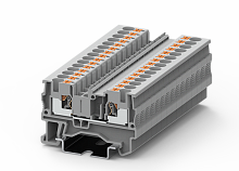 TP4-2L/R-OG Клемма TP 1-1 проходная со встроенным диодом, Push-in, сеч.4мм2, оранж., шт | код TP4-2L/R-OG | SUPU