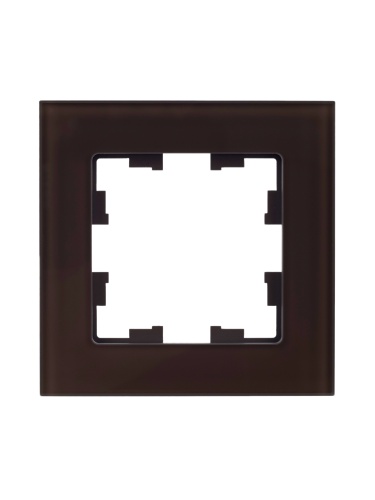 Рамка 1-м BRITE РУ-1-2-БрТБ стекло темн. бронза | код. BR-M12-G-K45 | IEK фото 3