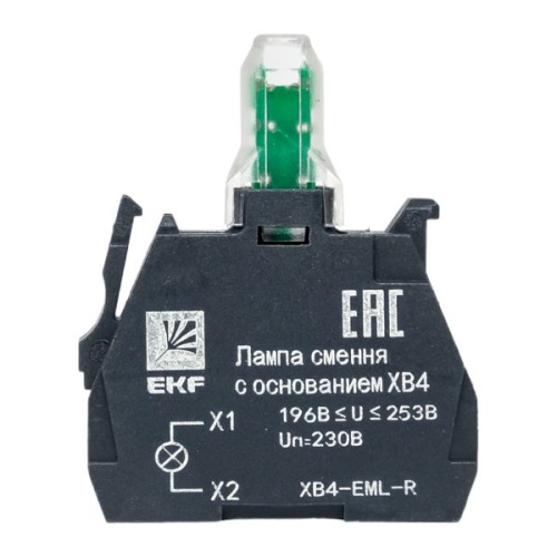 Лампа сменная c основанием XB4 красная 230В PROxima | код XB4-EML-R | EKF фото 3