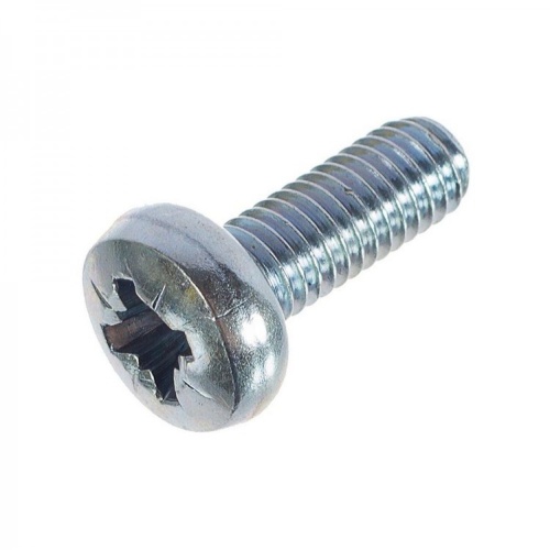 Винт DIN7985 М5х16 полукруглая голова класс прочности 4.8 покрытие цинк | код DIN7985-М5х16 | Крепдил
