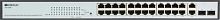 Коммутатор Origo OS1326P/280W OS1326P/280W/A1A (L2) 24x100Мбит/с 2SFP 24PoE+ 280W настраиваемый | код 2020689 | ORIGO