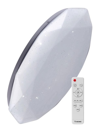 Светильник светодиодный PREMIUM DIAMOND 75Вт 230В 3000-6500К 6000лм IP40 500х90мм настенно-потолочный управляемый с пультом ДУ КОСМОС KSDiam75W Светильник светодиодный PREMIUM DIAMOND 75Вт 230В 3000-6500К 6000лм IP40 500х90мм настенно-потолочный управляемый с пультом ДУ КОСМОС KSDiam75W