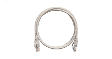 Шнур U/UTP 4 пары, категория 5e, 2хRJ45/8P8C, T568B, PVC, серый, 5м, 10шт | код EC-PC4UD55B-050-GY-10 | NETLAN