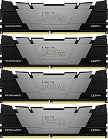 Память DDR4 4x8GB 3600MHz Kingston KF436C16RB2K4/32 Fury Renegade Black RTL Gaming PC4-25600 CL16 DIMM 288-pin 1.35В kit single rank с радиатором Ret | код 2001694 | Kingston