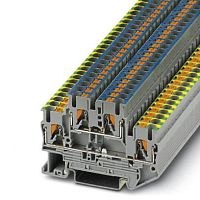 Двухъярусная заземляющая клемма PTTB 2,5-PE/N | код 3210981 | PHOENIX CONTACT