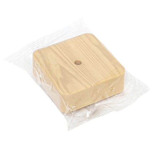 Коробка разветвительная KMP-030-030 (75х75х26) светлое дерево PROxima | код plc-kmr-030-030-s | EKF фото 3