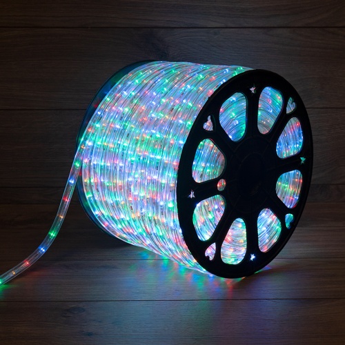 Дюралайт LED, свечение с динамикой (3W) - мульти (RYGB), 36 LED/м, бухта 100м | код 121-329 | NEON-NIGHT