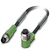 Кабель для датчика / исполнительного элемента SAC-3P-M 8MS/0,3-PUR/M12FR | код 1682346 | PHOENIX CONTACT