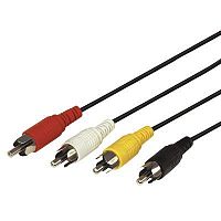 Шнур 4х4 RCA 3м | код 17-0304 | Rexant