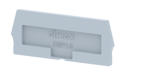 Концевая пластина для клемм, серая CSP1.5-GREY | код 3910830000 | Elmex