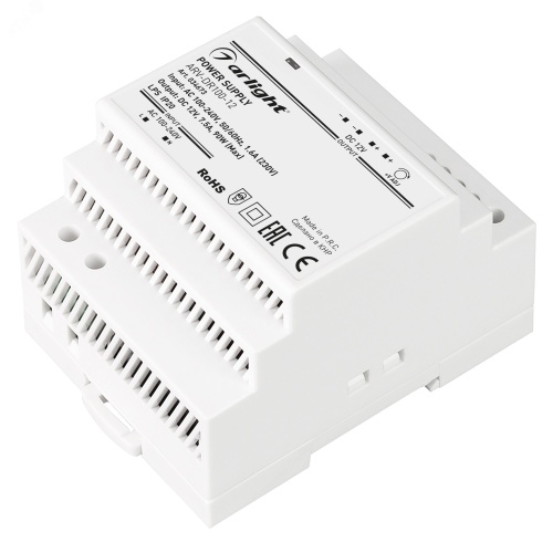 Блок питания ARV-DR100-12 (12V, 7.5A, 90W) (Arlig ht, IP20 DIN-рейка) | код 34673 | Arlight