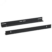 Направляющие в шкаф глубиной 800мм для установки серверного оборудования, пара, усиленные до 100кг, цвет черный (RAL 9004) | код JH05-08-100KG-BK | Cabeus