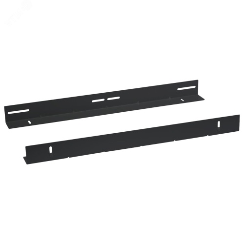 Направляющие в шкаф глубиной 800мм для установки серверного оборудования, пара, усиленные до 100кг, цвет черный (RAL 9004) | код JH05-08-100KG-BK | Cabeus