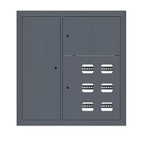 Щит этажный 6 кв. слаботочка слева RAL7024 (1000х950х150) EKF PROxima | код mb29-v-6z-ral7024 | EKF