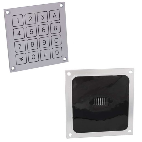Клавиатура цифровая антивандальная влагозащищённая RUICHI RPA20-16-TM, pin, нержавеющая сталь | код 113015 | Ruichi