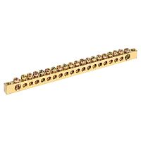 Шина PEN земля-ноль 6х9 мм 20/2 (20 групп/крепеж по краям) REXANT | код 11-2370 | REXANT