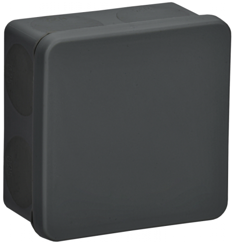 Коробка расп. КМ42455 о/п 100х100х50мм IP67 8 вв. черная IEK | код UKO21-100-100-050-K02-66 | IEK