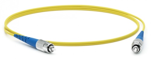 Патч-корд волоконно-оптический (шнур) SM 9/125 (OS2) FC/UPC-FC/UPC 2 мм simplex LSZH 5 м, Hyperline FC-S2-9-FC/UR-FC/UR-H-5M-LSZH-YL | код 243227 | Hyperline