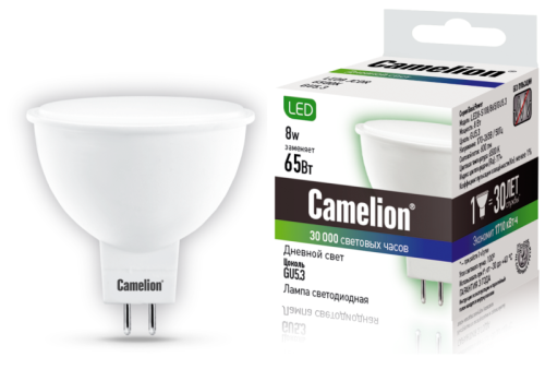 Лампа светодиодная LED8-S108/865/GU5.3 8Вт 220В Camelion 12873 фото 3