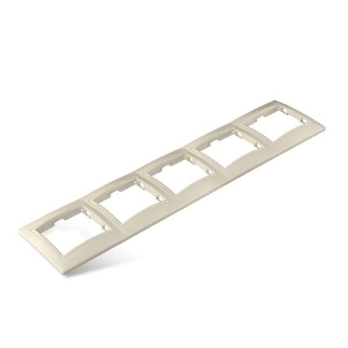 Севиль Рамка пятиместная горизонтальная слоновая кость (ivory) | код Б-С1042 | Universal Севиль Рамка пятиместная горизонтальная слоновая кость (ivory) | код Б-С1042 | Universal