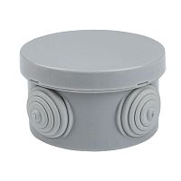 коробка распаячная КМР-040-039 с крышкой наружная (85х40) 4 мембранных ввода IP54 | код. plc-kmr-040-039 | EKF