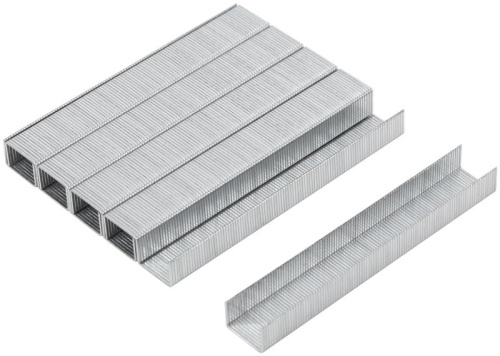 Скобы для степлера закаленные 11.3 мм х 0.7 мм, (узкие тип 53) 8 мм, 1000 шт | код 31372М | MOS фото 2