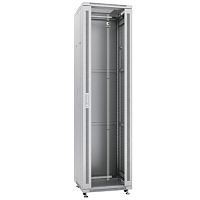 Cabeus SH-05C-47U60/60 Шкаф монтажный телекоммуникационный 19 напольный для распределительного и серверного оборудования 47U 600x600x2277mm (ШхГхВ) передняя стеклянная и задняя сплошная металлическая двери, ручка с замком, цвет серый (RAL 7035) Код товара