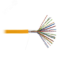 Кабель U/UTP 25 пар Кат.5 одножильный медный внутренний LSZH оранж 305м | код EC-UU025-5-LSZH-OR-3 | NETLAN