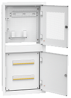 ITK LINEA R встр. двухсек. 3 ком. 400х850мм дв. мет. белый | код LR16-4H81-M-FR3 | ITK by IEK
