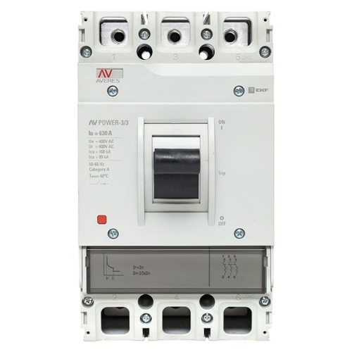 Автоматический выключатель AV POWER-3/3 630А 100kA TR AVERES | код mccb-33-630H-TR-av | EKF фото 4 Автоматический выключатель AV POWER-3/3 630А 100kA TR AVERES | код mccb-33-630H-TR-av | EKF фото 4
