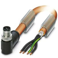 Силовой кабель SAC-4P-M12MRS/ 3,0-PUR PE SH | код 1424109 | PHOENIX CONTACT