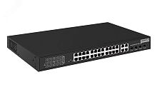 PoE коммутатор Fast Ethernet на 24 x RJ45 портов + 4 x GE Combo uplink порта. | код SW-62444(400W) | OSNOVO