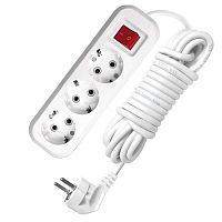 Удлинитель 3х5м с заземл. 13А IP20 S-303 с выкл. ПВС 3х1 UNIVersal 9631987