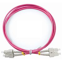 Cabeus FOP-50-OM4-SC-SC-5m Шнур оптический duplex SC-SC 50/125 mm OM4 5м LSZH | код 9074c | Cabeus