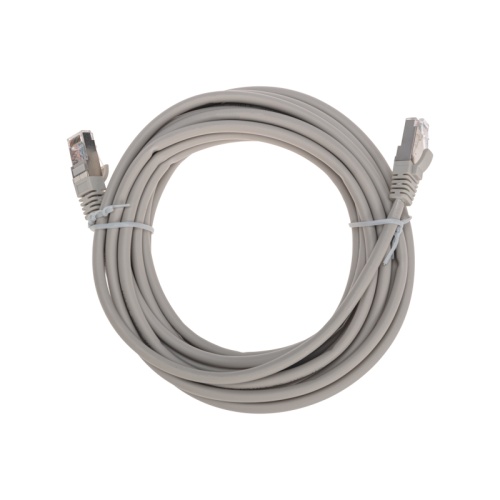 Патч-корд F/UTP, CAT 5e, RJ45-RJ45, 26AWG, LSZH, серый, 5м REXANT | код 02-0110-5 | REXANT