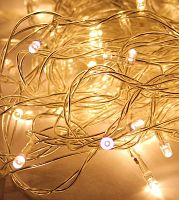 Гирлянда светодиодная 50LED провод 6.5м 8 режимов мигания | код KOC_GIR50LED_W | КОСМОС