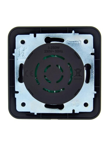 Светорегулятор повор-нажим. СП ASTI для LED ламп в сборе черн.бархат LEZARD 7081-4242-163 фото 2