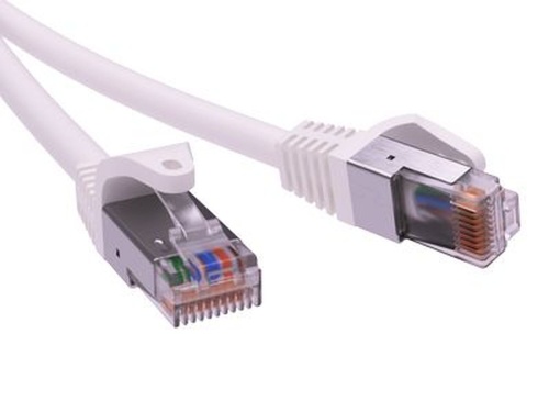 Патч-корд экранированный CAT5E F/UTP 4х2 LSZH белый 10м | код RN5EFU4500WH | DKC