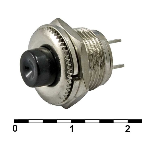 Кнопочный переключатель RUICHI PSW-3-B, 220 В, 0.3 А | код 84051 | Ruichi