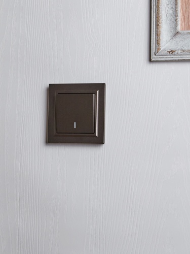 BRITE Выключ. 1-кл. прох. с инд. 10А ВС10-1-7-БрТБ бр. IEK | код BR-V12-1-10-K45 | IEK фото 3