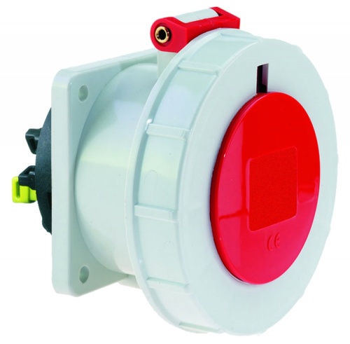 Розетка встраиваемая 16A, 5р(3P+N+PE), 6h, 400V, IP67 75х75 QC Bals | код 13745 | Bals