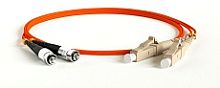 Hyperline FC-D2-50-LC/PR-LC/PR-H-0.5M-LSZH-OR Патч-корд волоконно-оптический (шнур) MM 50/125(OM2), LC-LC, 2.0 мм, duplex, LSZH, 0.5 м | код 243117 | Hyperline