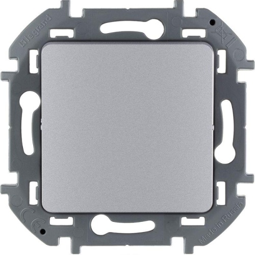 Выключатель одноклавишный INSPIRIA 10 AX 250 В~ алюминий | код 673602 | Legrand