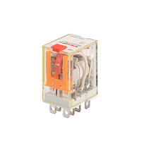 Реле RKL2CO024LTD 2CO, 10A, (250VAC/30VDC), 24VDC, мех. индикация, тест-кнопка с блокировкой, диод -A1/+A2, LED | код RKL2CO024LTD | Shenler