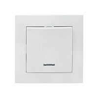 Валенсия выключатель 1-кл, 10А белый с индикатором PROxima | код EWV10-121-10 | EKF