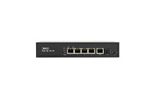 SKAT PoE-4E-1G-1S коммутатор PoE Plus, мощность 80Вт, порты: 4-Ethernet, 1-Uplink, 1-SFP | код 4084 | БАСТИОН