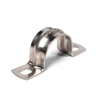 Скоба метал. двухлапковая СМД(INOX) 25-26 (Fortisflex) | код 80137 | Fortisflex