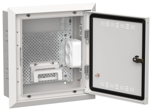 TITAN 5 Корпус мультимедиа ЩРв-12 (1х12) 380х365х130мм IP30 белый IEK | код TI5-51-V-012-30 | IEK